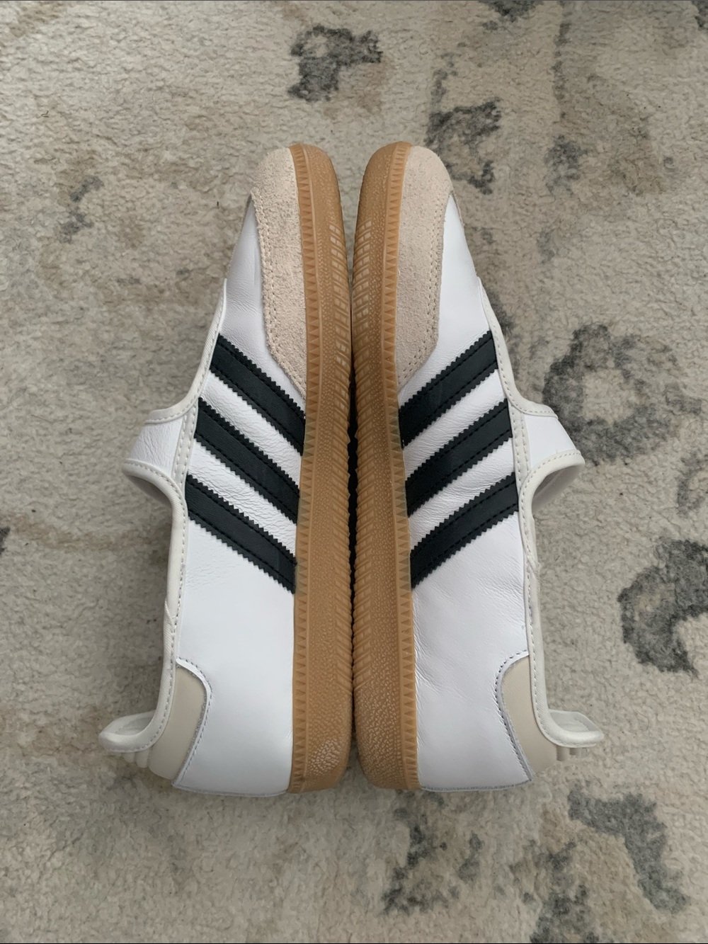 Adidas Samba Mary Jane Sneakers in White, Black, Gum - Picture 4 of 10
